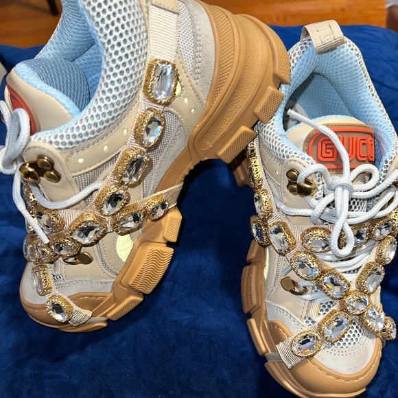 GUCCI Flashtrek crystals Beige - Picture 4 of 7